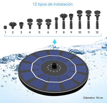 🔥 ¡Oferta por tiempo limitado! 💥 Fuente de agua alimentada por energía solar