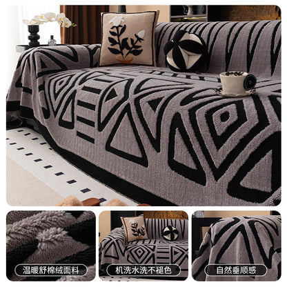 🛋️Oferta anticipada 2026🎉 funda de sofá suave y antideslizante de felpa🍂【180*130cm】