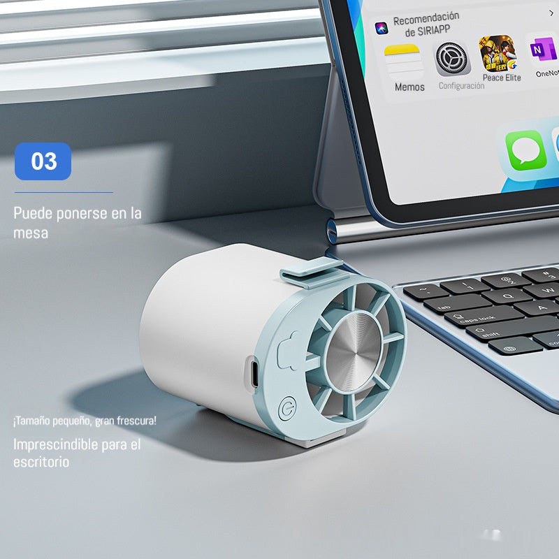 🔥【Compre 1 y obtenga 1 gratis】🌀 Mini ventilador de alta velocidad que se puede sujetar a la cintura.