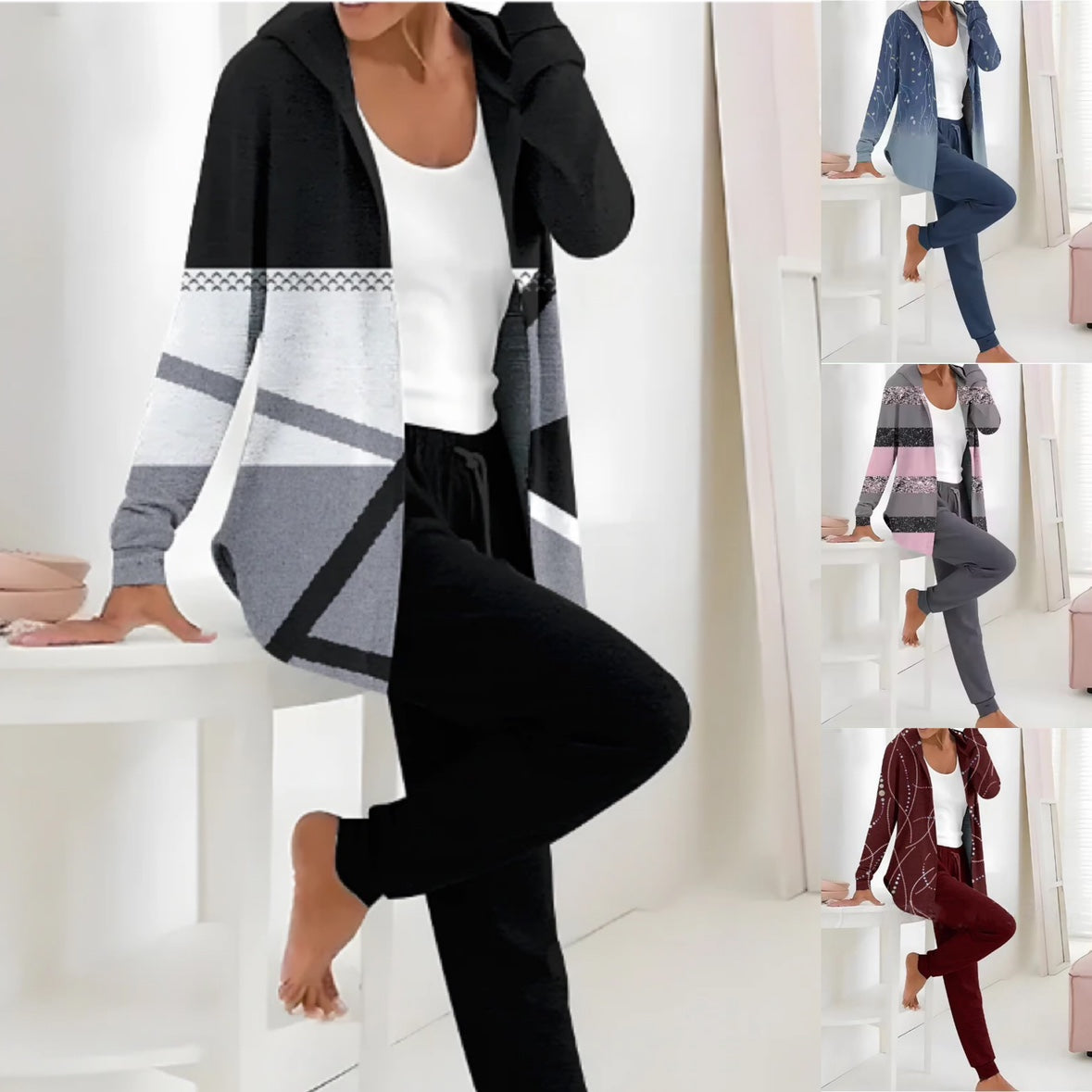 💃 Νέα προσφορά, αγοράστε 1 και πάρτε 1 δωρεάν 💖 Φθινόπωρο και χειμώνας 2025, νέο απλό βαμβακερό κοστούμι