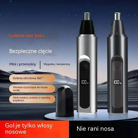 【50% OFF】Profesjonalny trymer do nosa i uszu z wyświetlaczem LED – bezbolesny prezent idealny w podróży dla