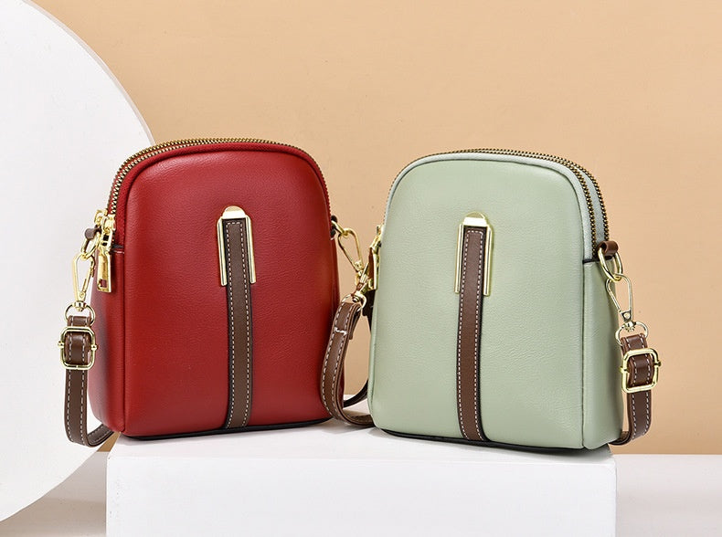 💐👜Bolsa de mensajero de cuero de PU cruzada de moda para mujer