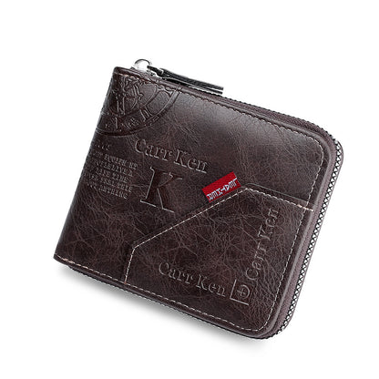 🎉Nuevo lanzamiento 50%🎉 Billetera multifuncional de piel auténtica suave para hombre