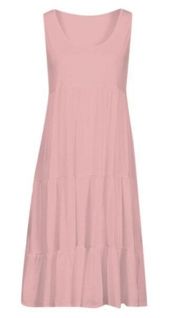 👗 【S-5XL】 Jednobojna ravna haljina ✅️ Plaćanje pouzećem