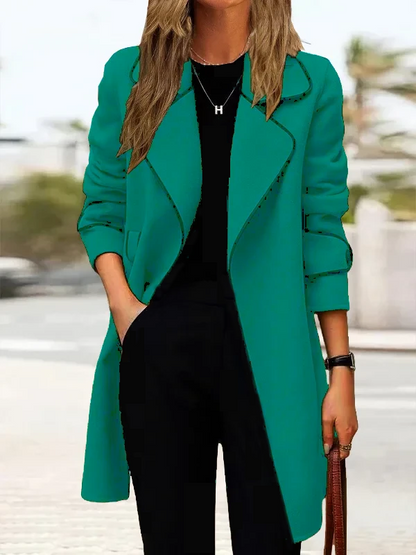 💖🔥【50% popust】[M-4XL] Jesen i zima 2025. nova dvostrana ženska jakna srednje dužine od kašmira