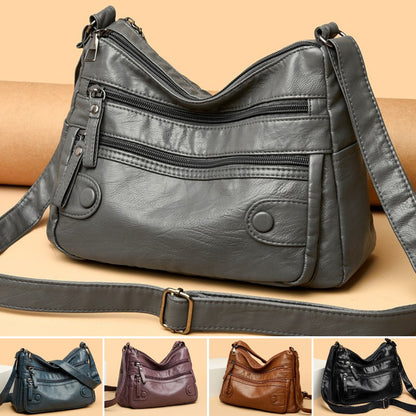💥👜2026 Nuevo bolso de hombro de cuero suave de gran capacidad