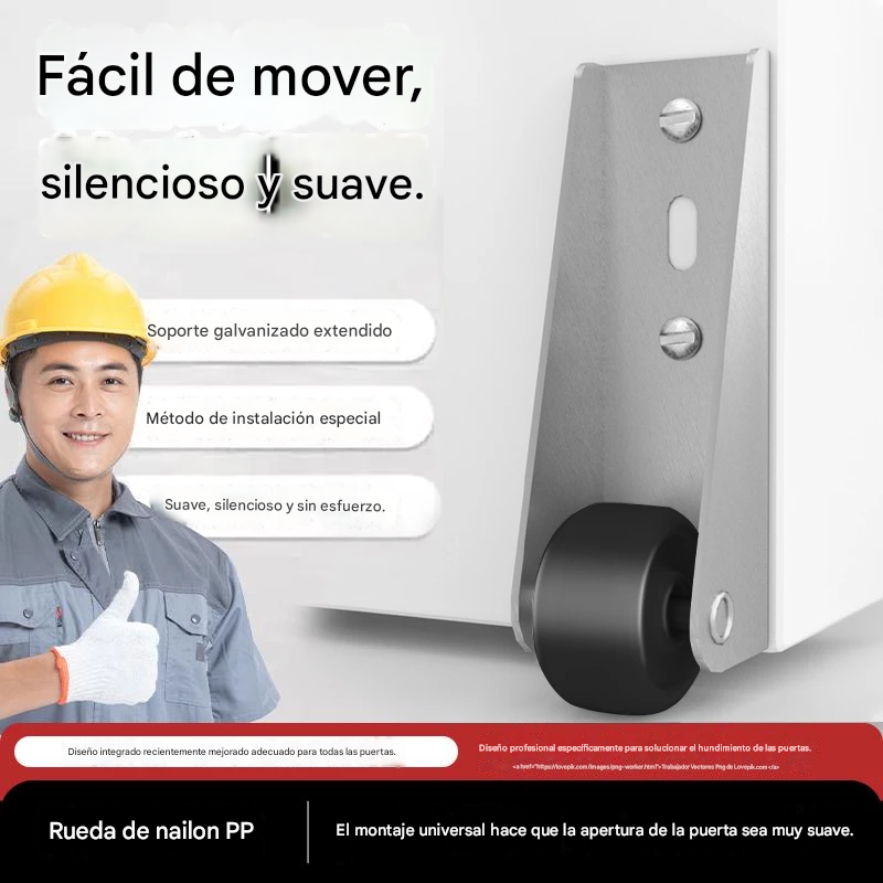 Plaćanje pouzećem🚪 Nosač kliznih vrata s kotačićima – tih, podesiv i jednostavan za ugradnju 🔧