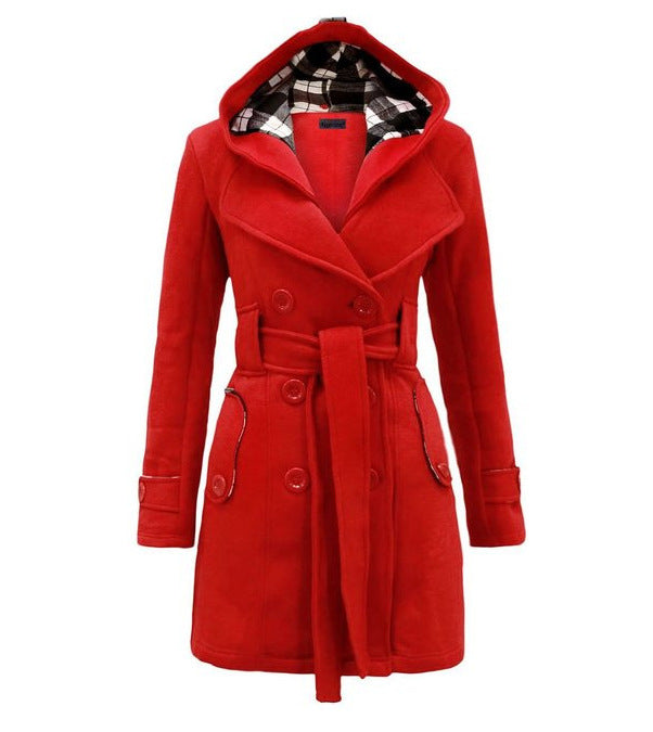 ✨🔥【Visoka kvaliteta】【S-3XL】Ženska topla jakna s kapuljačom srednje duljine