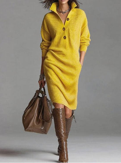 🔥🎀【S-3XL】Nova pletena haljina s ovratnikom u europskom i američkom stilu iz 2025.
