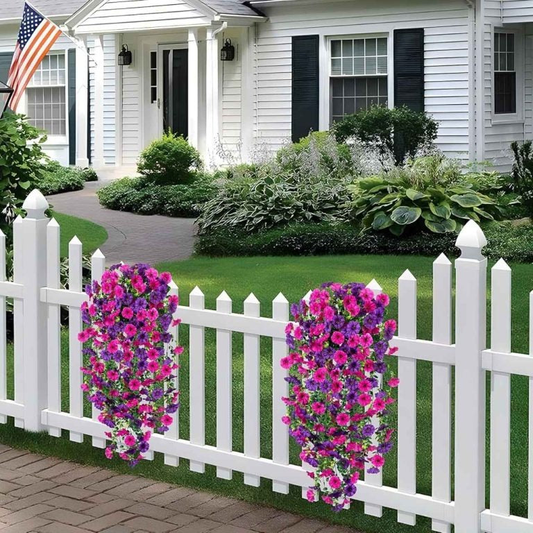 🔥【4 piezas】Flores artificiales colgantes