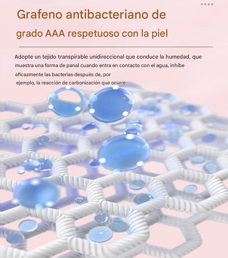 🔥🌈【Compre 2 y obtenga 3 gratis】Almohadilla antibacteriana de algodón y grafeno lavable