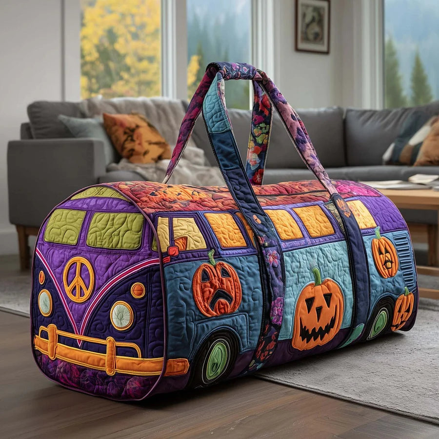 Bolsa de viaje acolchada Hippie Van【(18x9x9) pulgadas】
