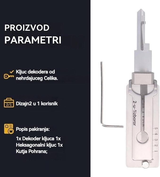 🚚Plaćanje pouzećem🔑 - 50% popusta🔥Dekoder ključeva od nehrđajućeg čelika