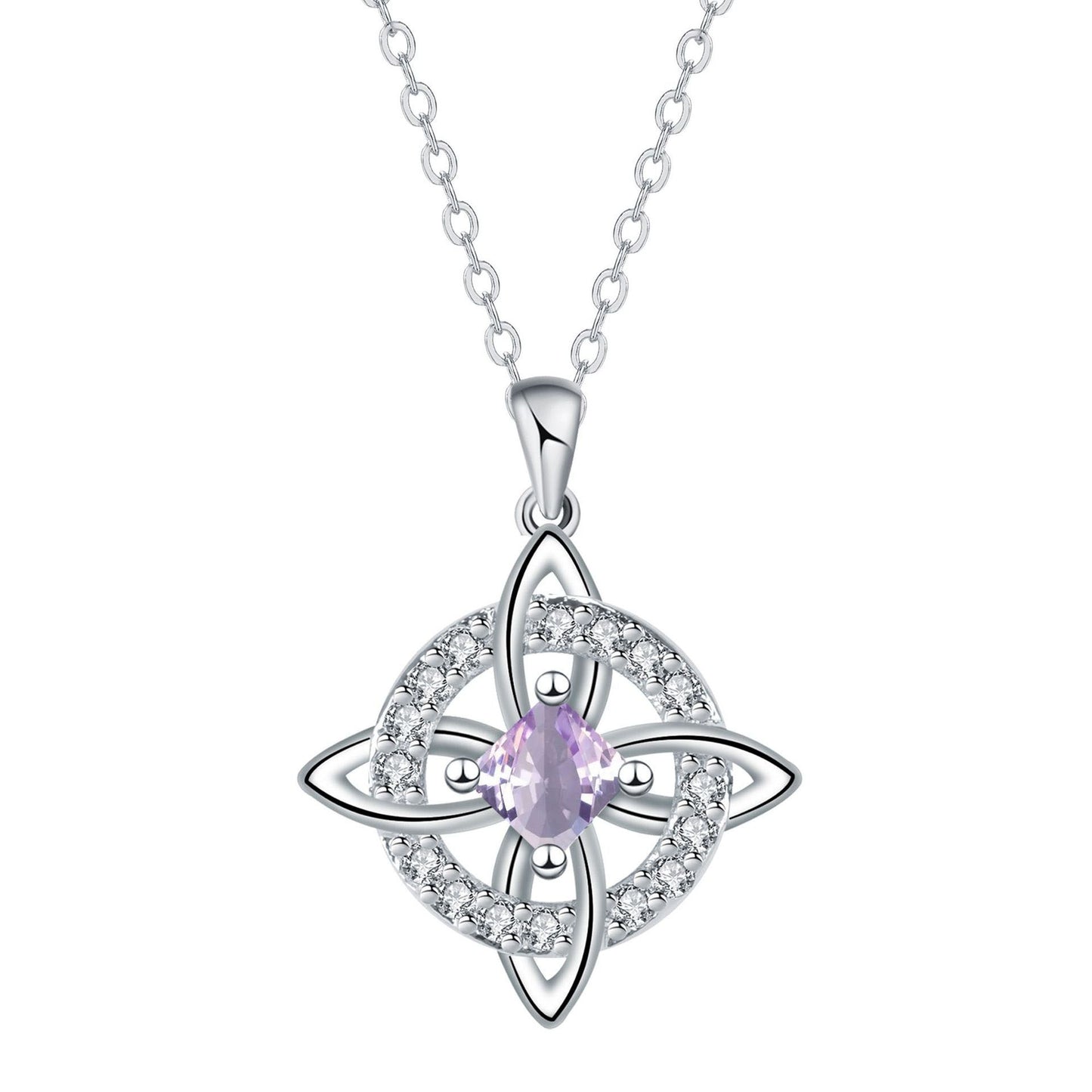 🔮Naszyjnik z węzłem czarownicy i kamieniem szlachetnym 🔮💞 Chroń swoich bliskich