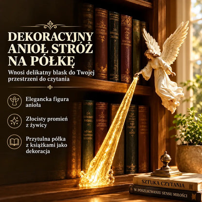 Dekoracyjna lampka LED 3D w kształcie anioła | Fantazyjna świecąca ozdoba na półkę