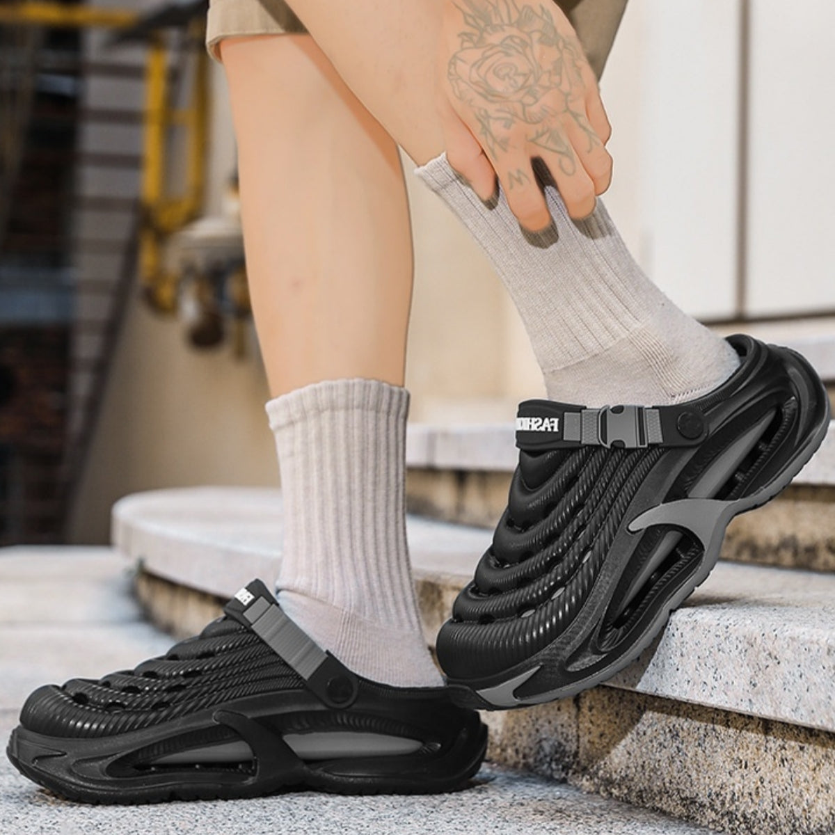 🏃‍♂️👟【50% отстъпка🔥】🌬️Мъжки сандали, дебела EVA подметка, нехлъзгащи се, ултралеки и дишащи