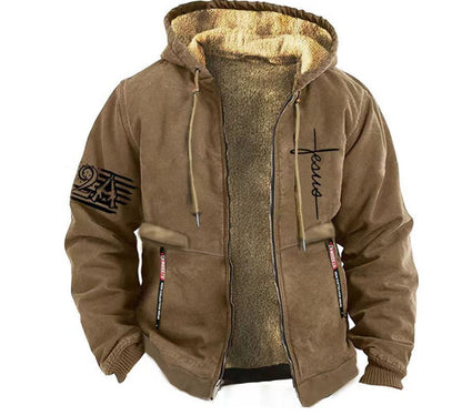 ✨😎【S-3XL】Zimska muška topla debela jakna s kapuljačom i patentnim zatvaračem