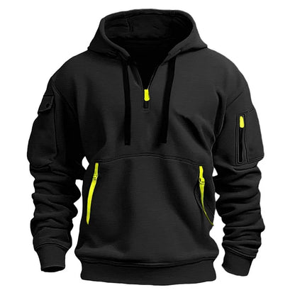 🧥🔥😎【S-5XL】Sudadera deportiva para hombre con cremallera y muchos bolsillos”