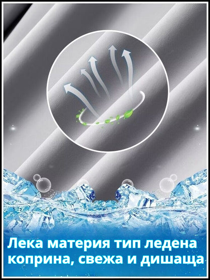 【Плащане при доставка】🔥Нови еластични ледено копринени панталони за пролет и лято 2026（40-115 кг）