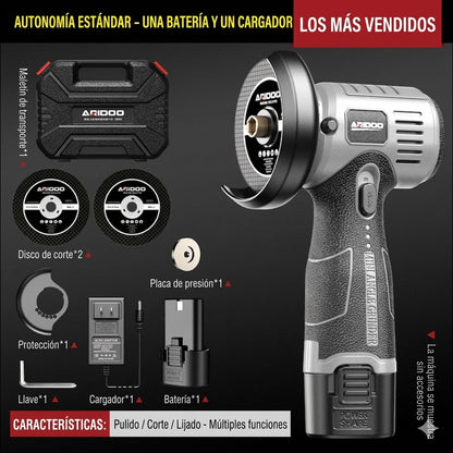 🔥【Oferta por tiempo limitado】🧰Mini amoladora angular de 12 V con disco de corte